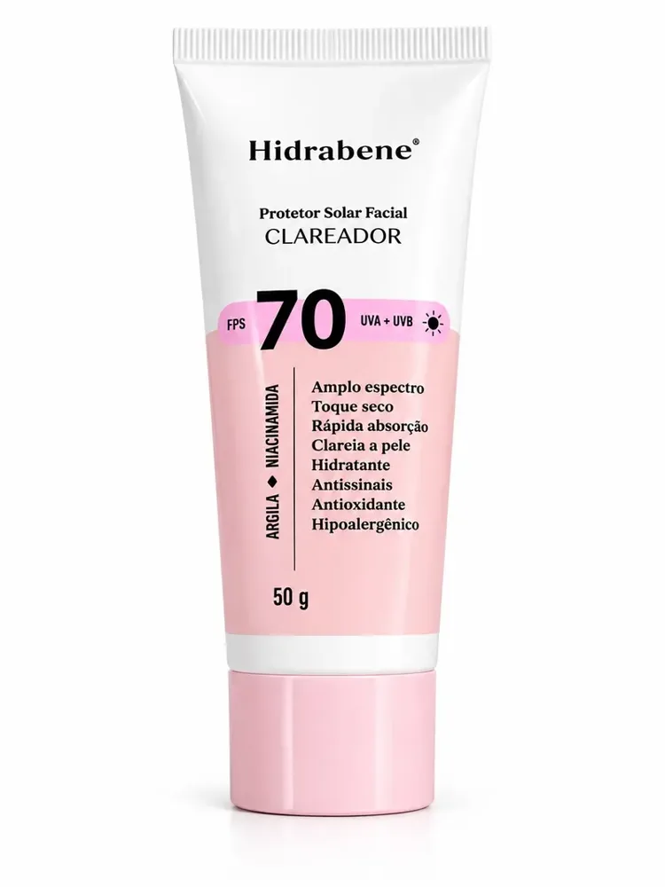Protetor solar facial Hidrabene FPS 70